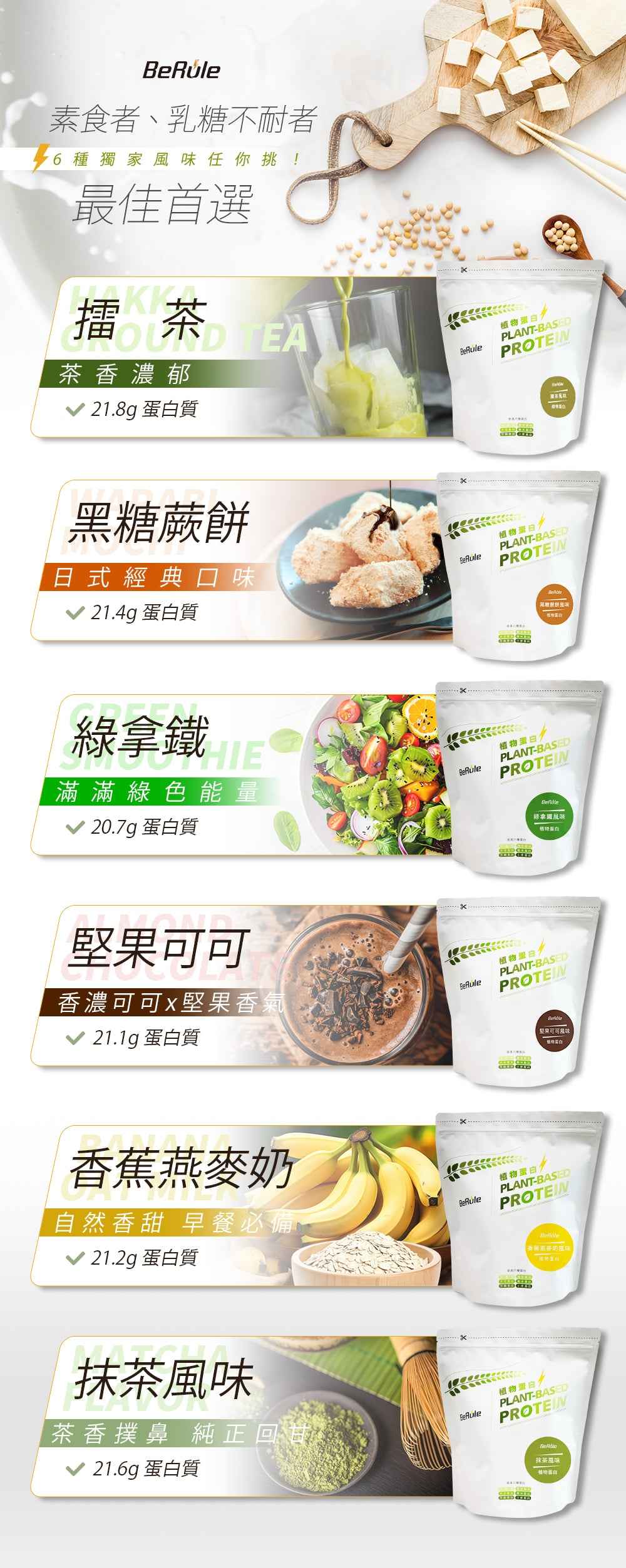 BeRule【大包裝】乳清蛋白粉 (堅果可可) 1KG裝